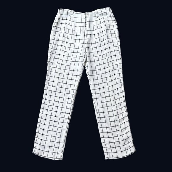 60s 70s vintage Jack Winter cigarette pants checkered pattern high rise crop. - Picture 2 of 8